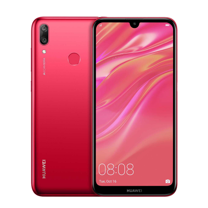 Фото Смартфон Huawei Y7 2019 б/у (4/64 Красный, отличное)