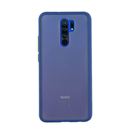 Фото Чехол для Xiaomi Redmi 9 бампер AT Frosted case (Синий)