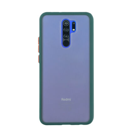 Фото Чехол для Xiaomi Redmi 9 бампер AT Frosted case (Темно-зеленый)