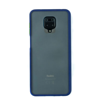 Фото Чехол для Xiaomi Redmi Note 9S/9 Pro бампер AT Frosted case (Синий)