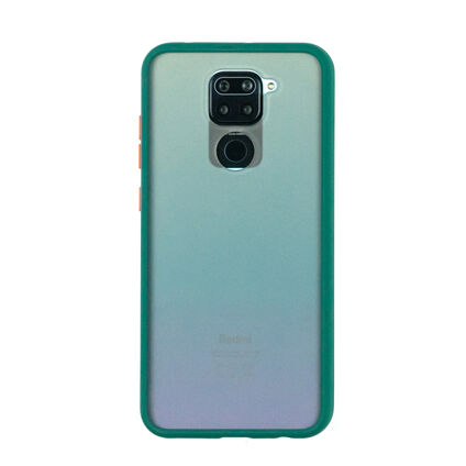 Фото  Чехол для Xiaomi Redmi Note 9 бампер AT Frosted case (Темно-зеленый)