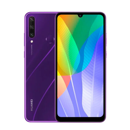 Фото Смартфон Huawei Y6p б/у (3/32 Мерцающий фиолетовый)