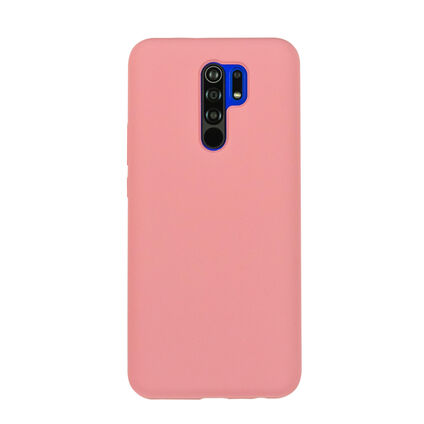 Фото Чехол для Xiaomi Redmi 9 бампер AT Silicone case (Светло-розовый)