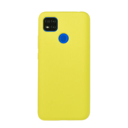 Фото Чехол для Xiaomi Redmi 9C бампер AT Silicone case (Светло-желтый)