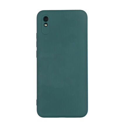 Фото Чехол для Xiaomi Redmi 9A бампер AT Silicone case (Темно-зеленый)