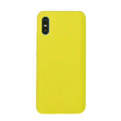 Фото Чехол для Xiaomi Redmi 9A бампер AT Silicone case (Светло-желтый)