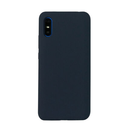 Фото Чехол для Xiaomi Redmi 9A бампер AT Silicone case (Темно-синий)
