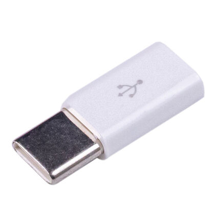 Фото Переходник Micro-USB в USB Type-C Bingo (Белый)