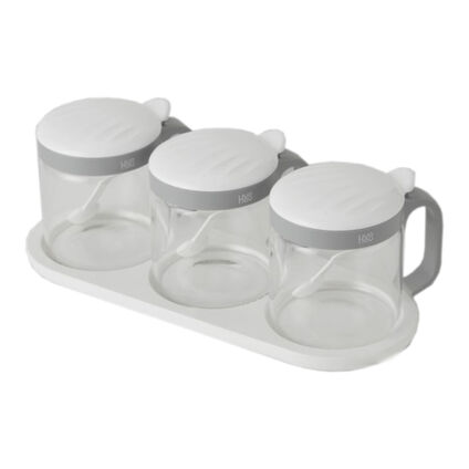 Фото Набор контейнеров для сыпучих продуктов с подставкой Huo Hou HU00145