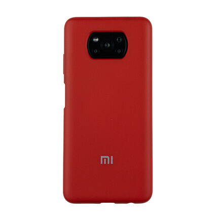 Фото Чехол для POCO X3 бампер EXPERTS Soft touch (Темно-красный)