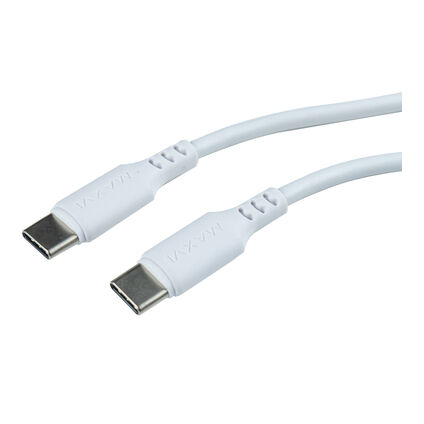 Фото Кабель Maxvi USB Type-C/Type-C АТ (Белый)