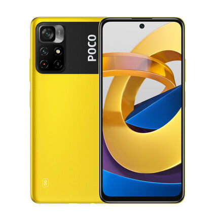 Фото Смартфон POCO M4 Pro 5G б/у (4/64 Желтый, хорошее)