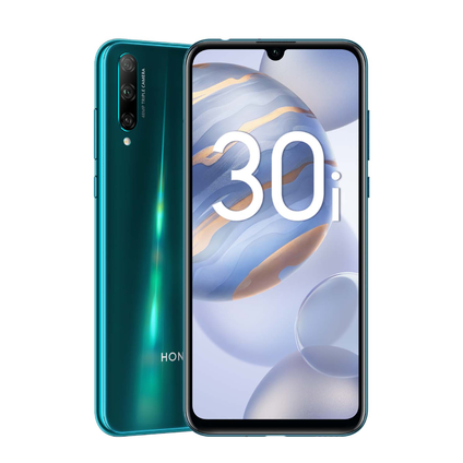Фото Смартфон Honor 30i б/у (4/128 Мерцающий бирюзовый, отличное)